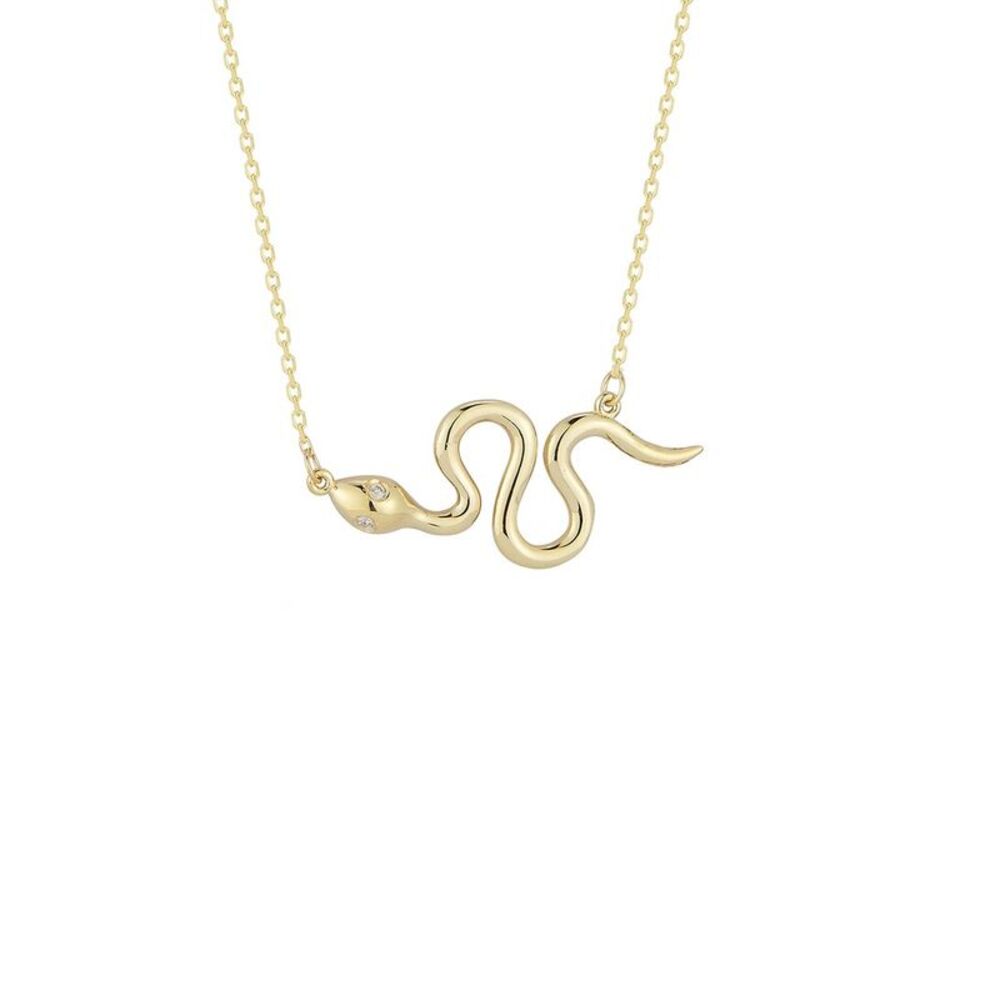 Ember Fine Jewelry 14K 0.01 Ct. Tw. Diamond Necklace, Brown